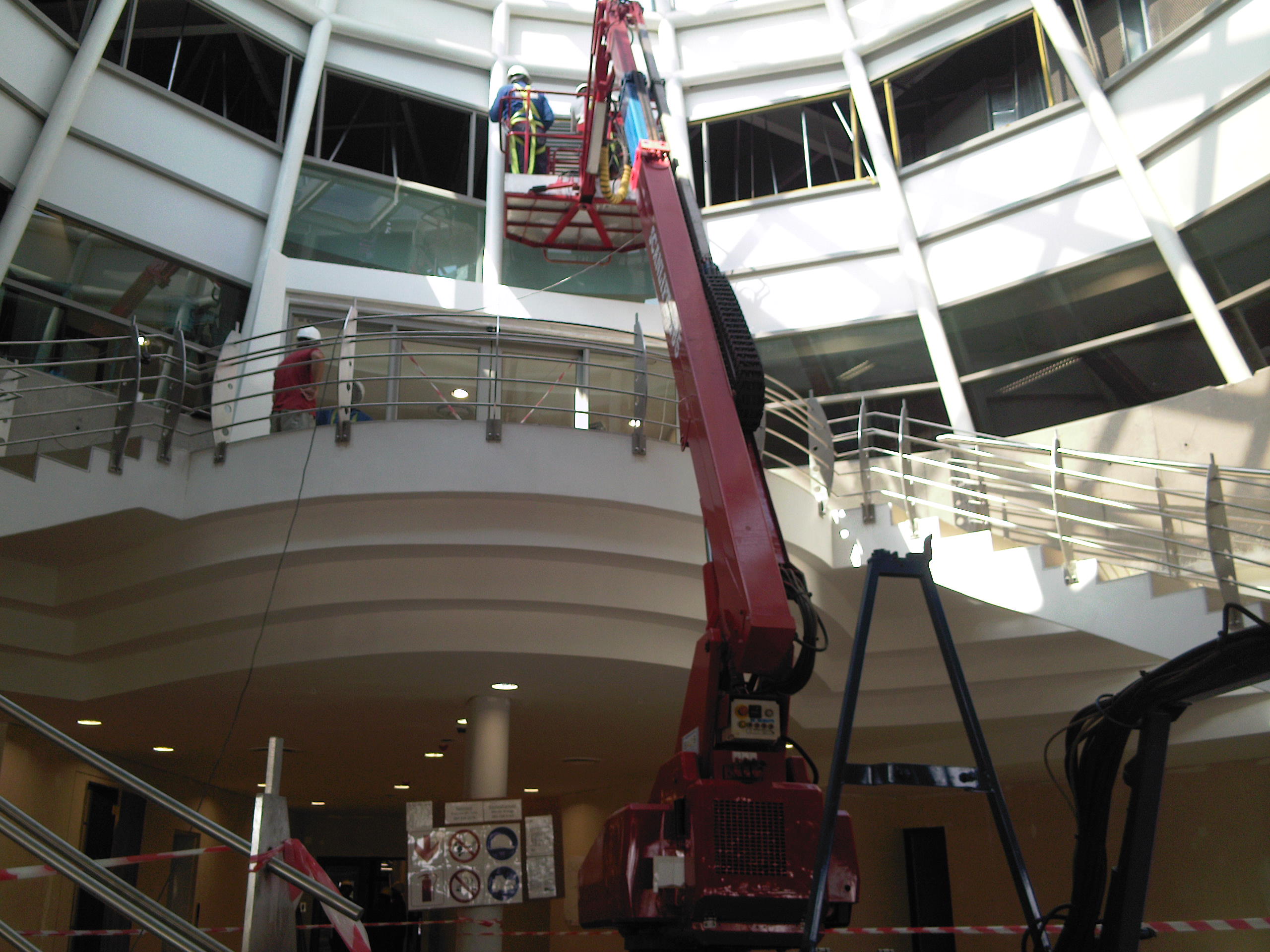 Scan Lift inside Reception Area